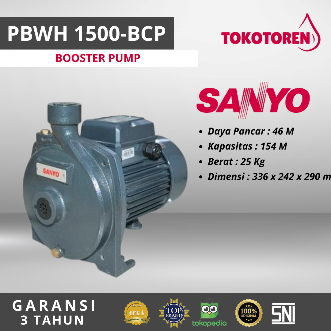 Sanyo PBWH 1500-BCP